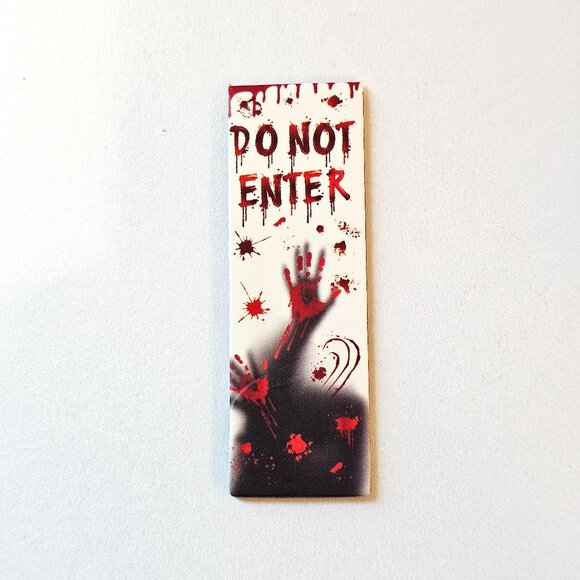 Halloween Magnetic Bookmarks Spooky Horror Shadow Blood Hands, Splatter Design G - Picture 2 of 8